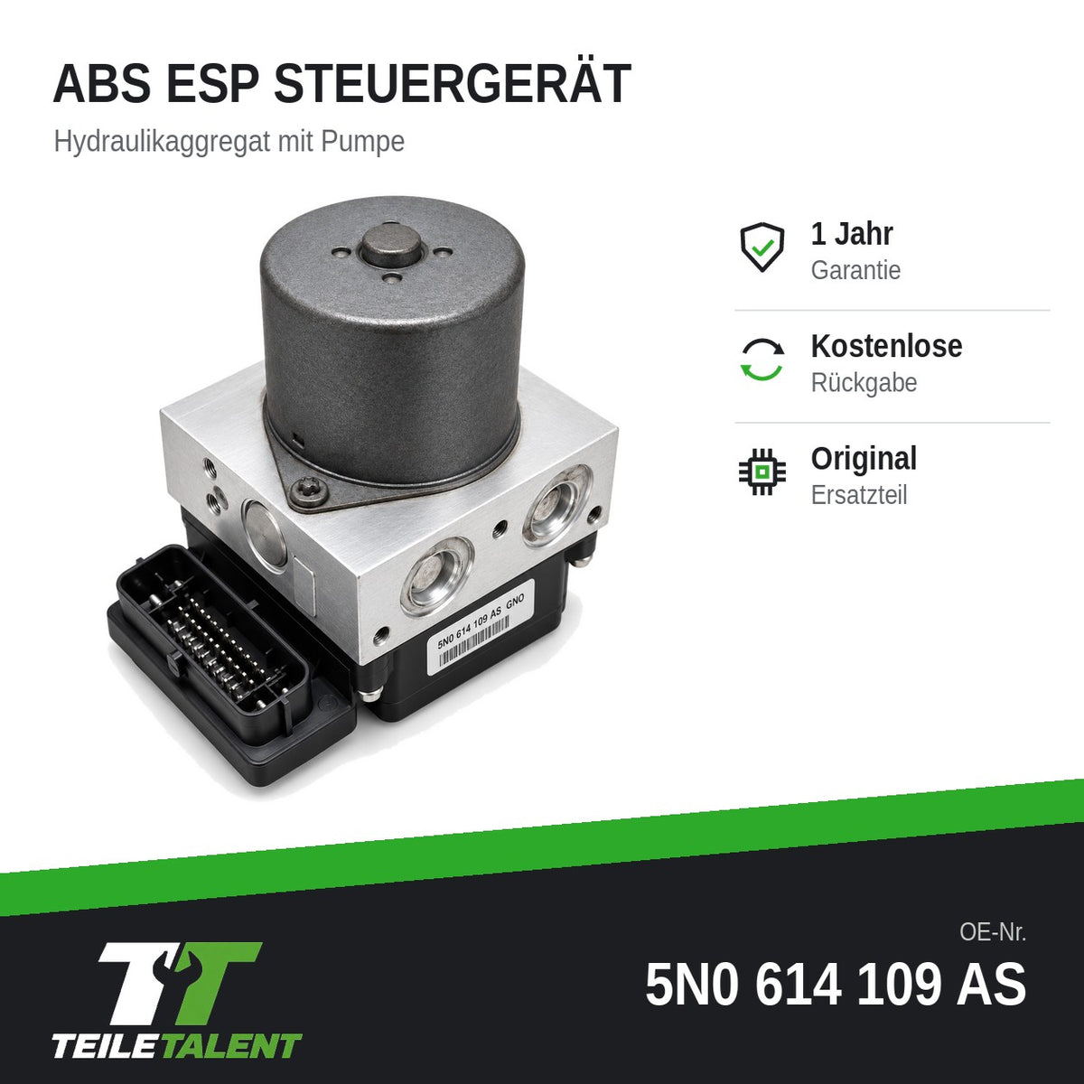 5N0614109AS ABS Block Steuergerät Hydraulikblock Audi Q3 8U