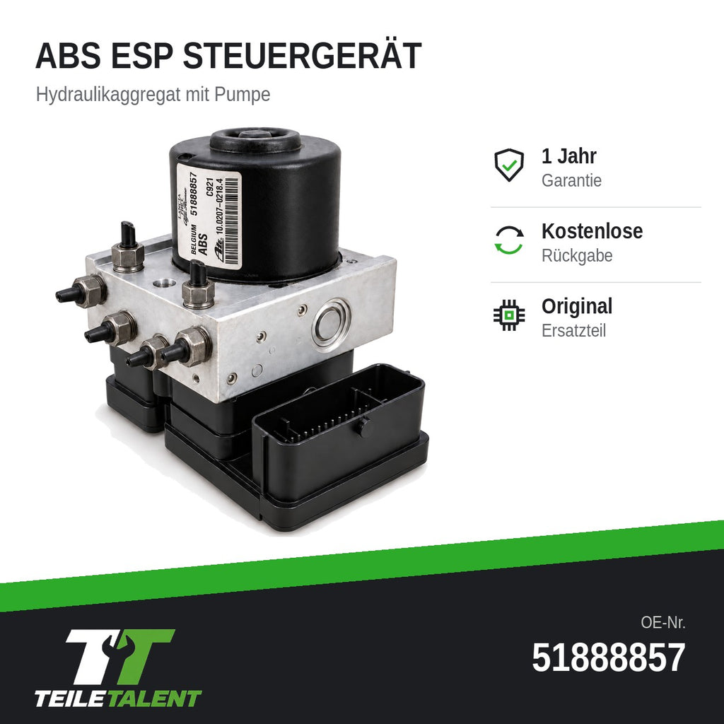 51888857 ABS Block Steuergerät Hydraulikblock Fiat Doblo 263