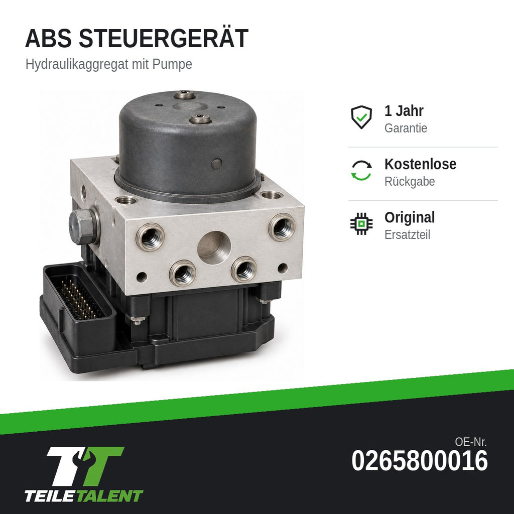 Fiat Stilo 192 ABS Steuergerät Hydraulikblock 0265800016 Pumpe