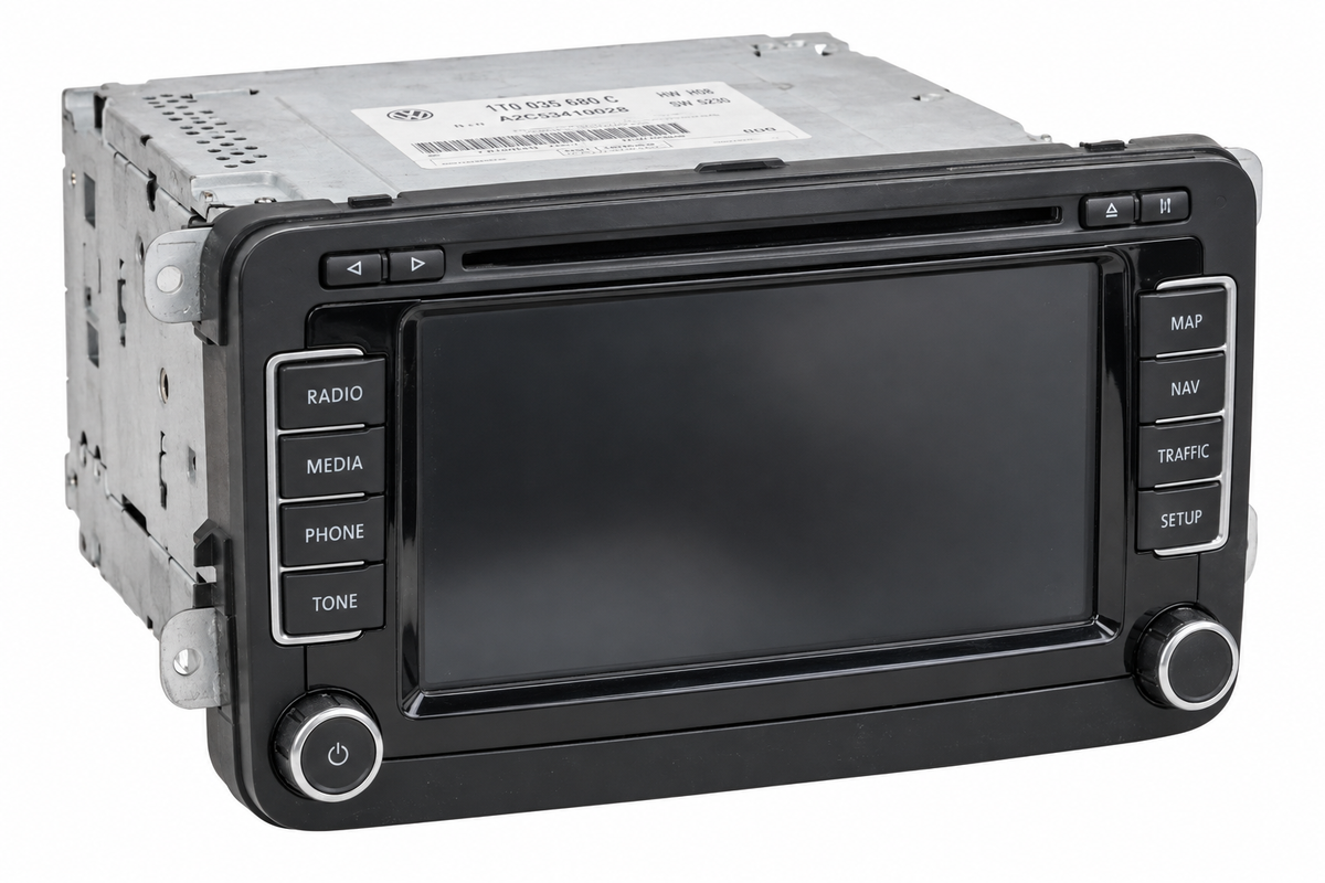 VW RNS 510 Navigation 1T0035680C mit Radiocode Golf Passat Touran Tiguan