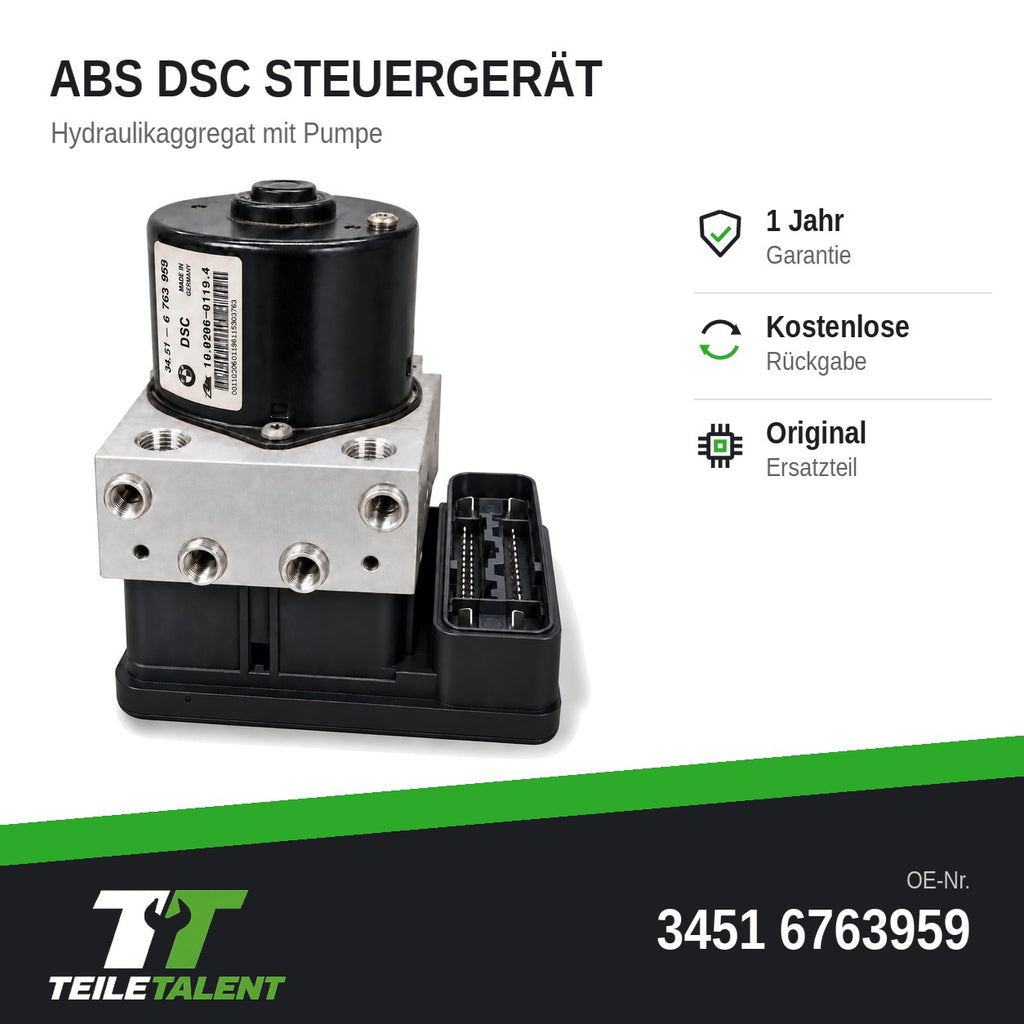 34516763959 ABS DSC Hydraulikblock Steuergerät BMW Z4 E85 Roadster