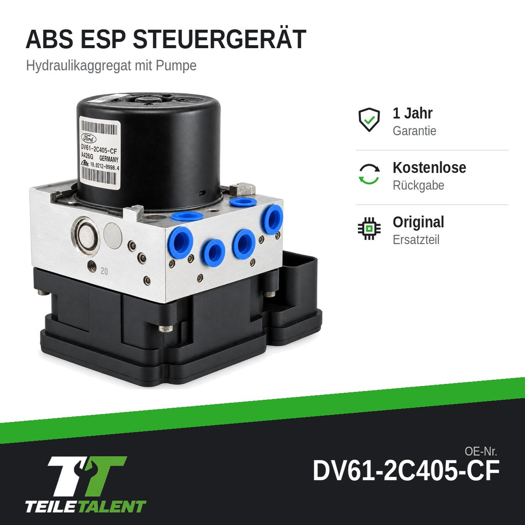 DV612C405CF ABS Block Steuergerät ESP Ford Transit Connect Tourneo Connect