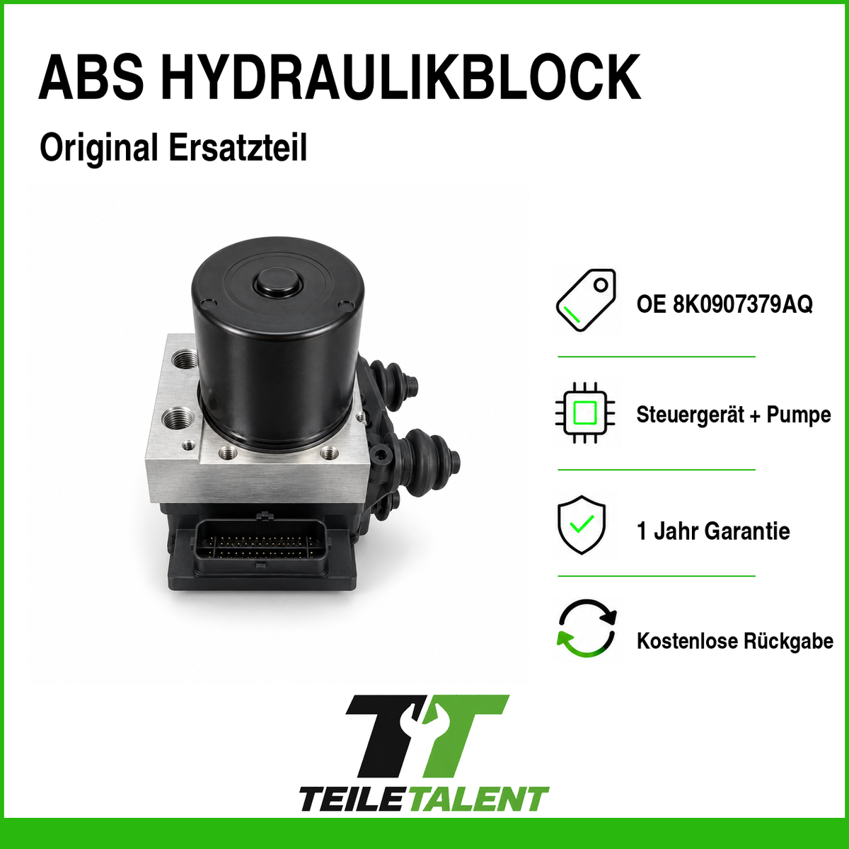 ABS ESP Hydraulikblock 8K0907379AQ Audi A4 B8 8K Avant Steuergerät Pumpe