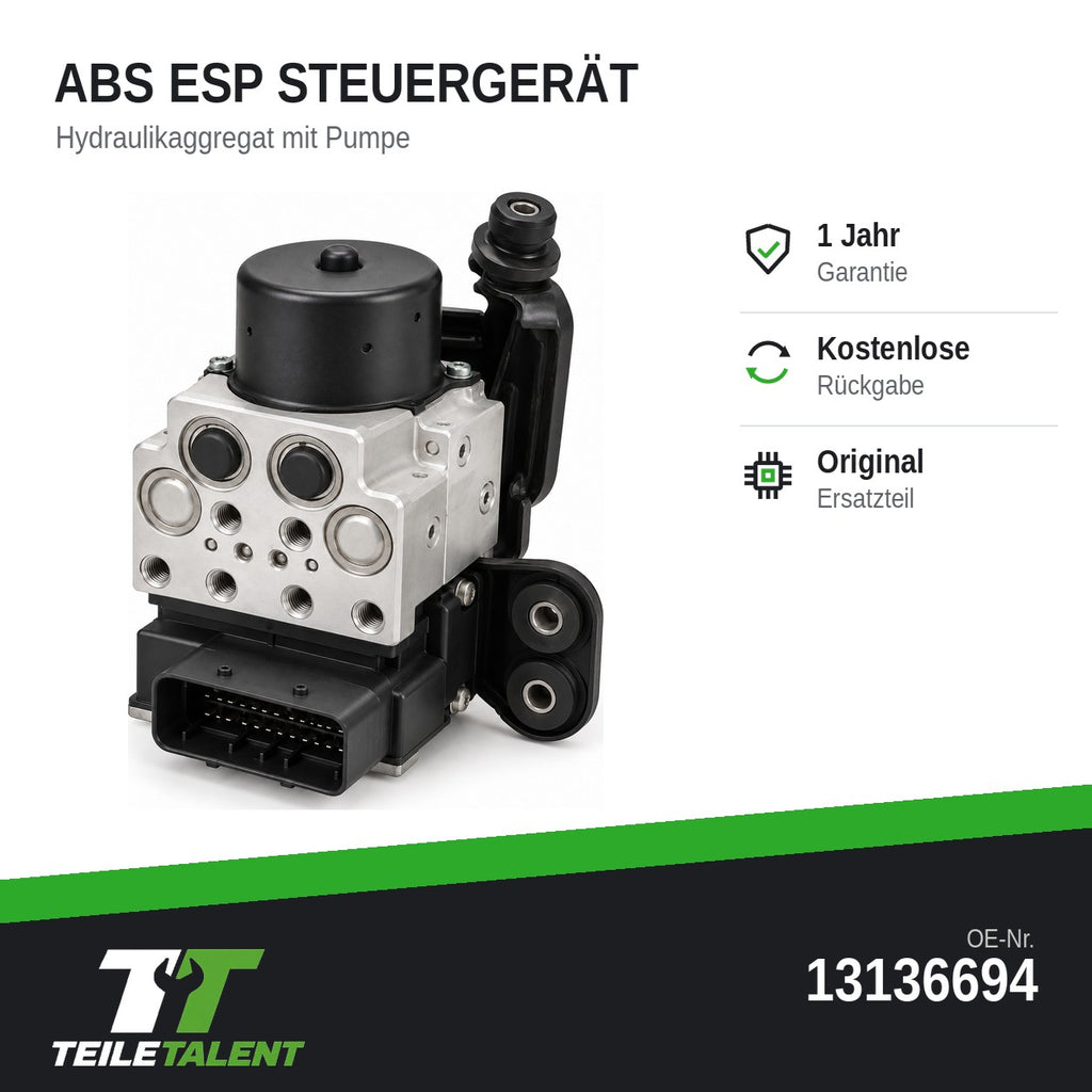 13136694 ABS Block Steuergerät Hydraulikblock Opel Vectra C Signum
