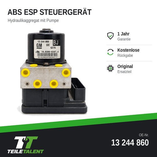 13244860 ABS ESP Block Steuergerät Hydraulikblock Opel Zafira B