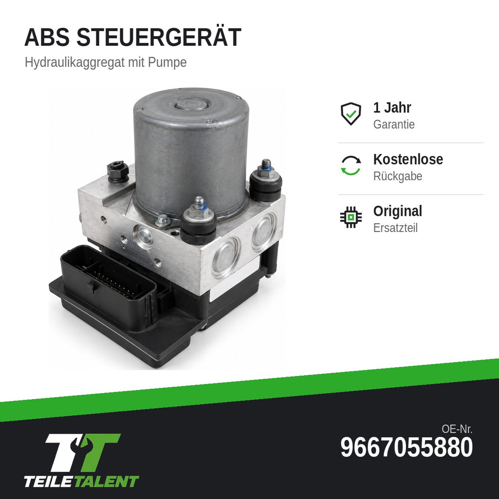 9667055880 ABS Block Steuergerät Hydraulikblock Peugeot 308 T7