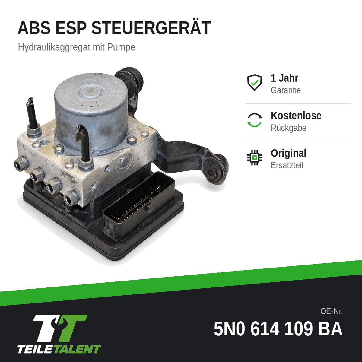 5N0614109BA ABS Block Steuergerät Hydraulikblock Audi Q3 8U
