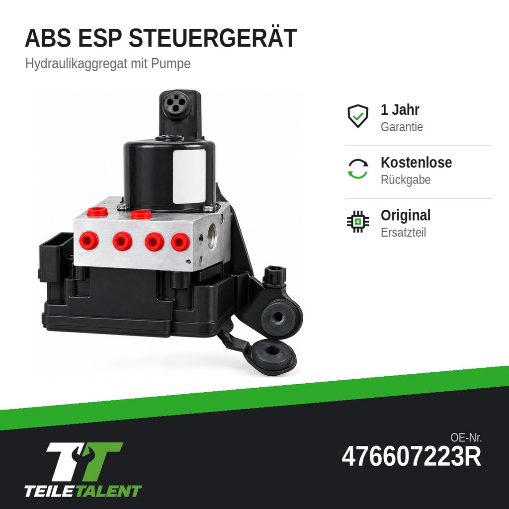 476607223R ABS Block Steuergerät Hydraulikblock Renault Scenic III