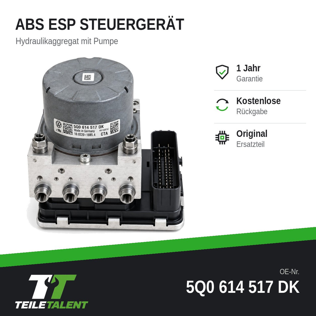 5Q0614517DK ABS Block Steuergerät Hydraulikblock Skoda Karoq MK100ESC