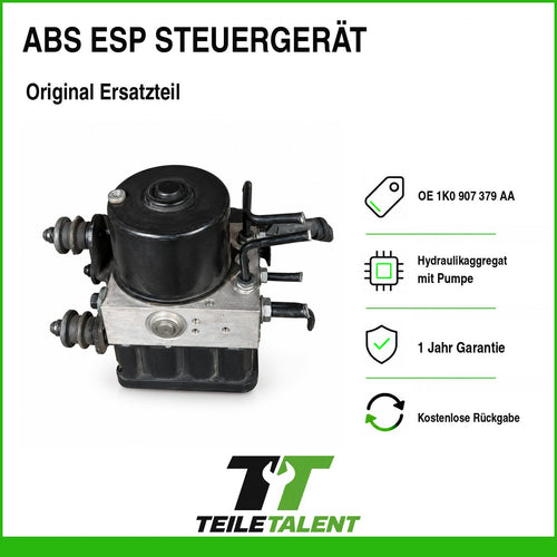 1K0907379AA ABS Block Steuergerät VW Golf V Audi A3 8P Seat Toledo Altea