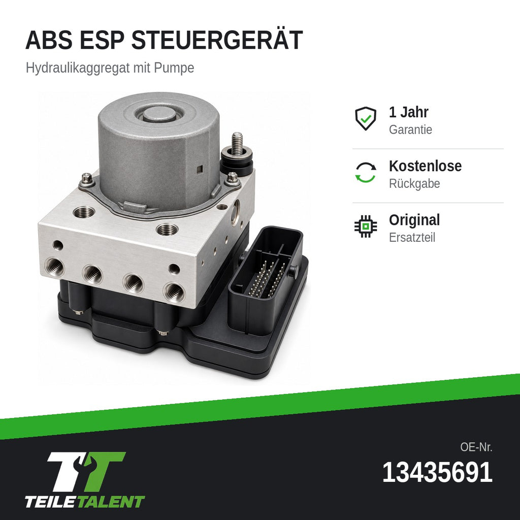 Opel Meriva B ABS ESP Hydraulikblock Steuergerät 13435691