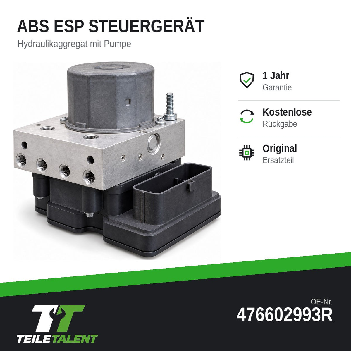 476602993R ABS Block Steuergerät Hydraulikblock Renault Twingo III