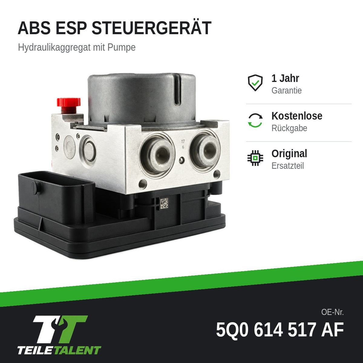 5Q0614517AF ABS Block Steuergerät Hydraulikblock Seat Leon 5F Skoda Octavia 3