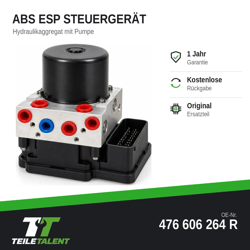 476606264R ABS Block Steuergerät Hydraulikblock Renault Megane III Scenic