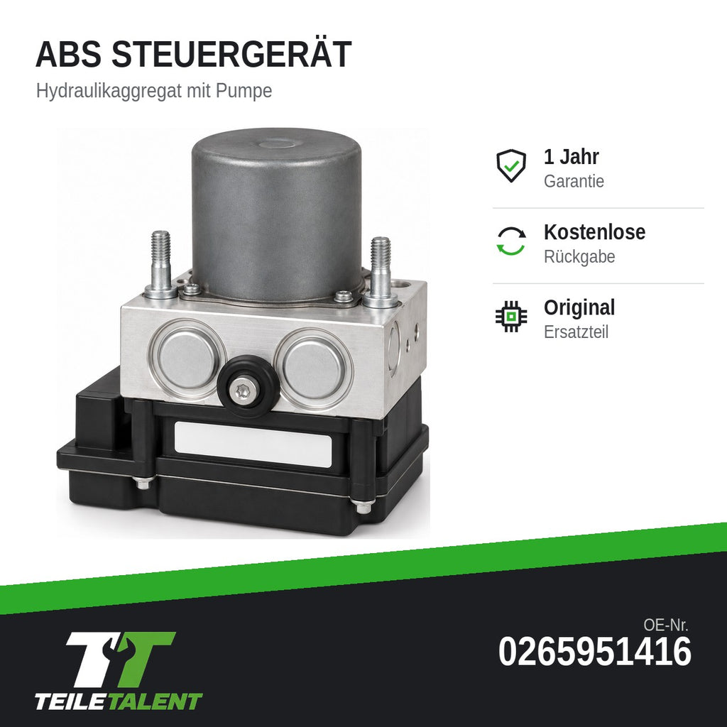 Citroën C5 III RD ABS Steuergerät Hydraulikblock 0265951416