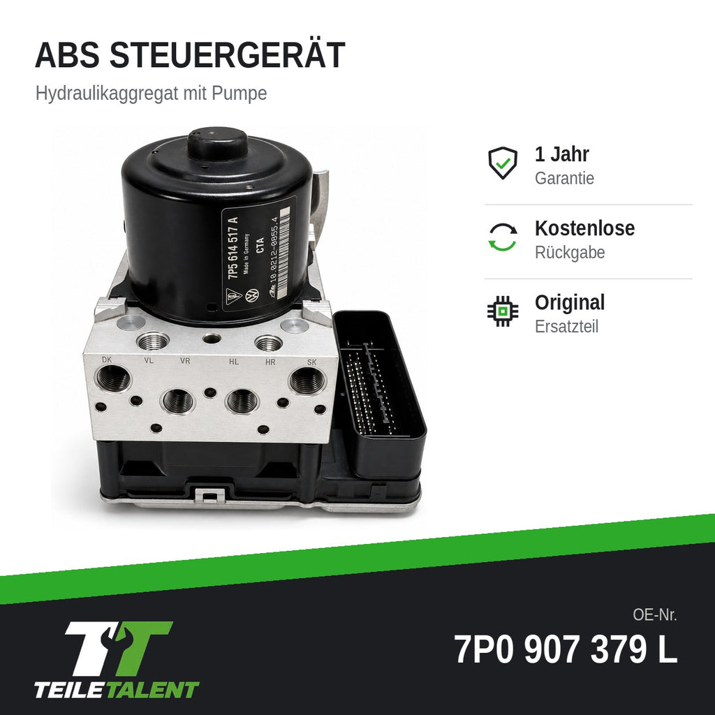 Porsche Cayenne 92A ABS Hydraulikblock Steuergerät 7P0907379L 7P5614517A