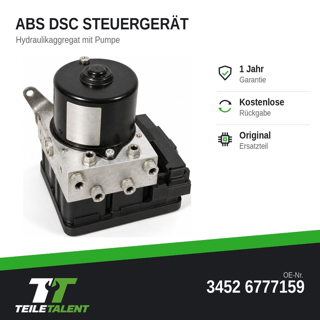 34526777159 ABS DSC Steuergerät Hydraulikblock BMW 3er E90 E91 E92 1er E81