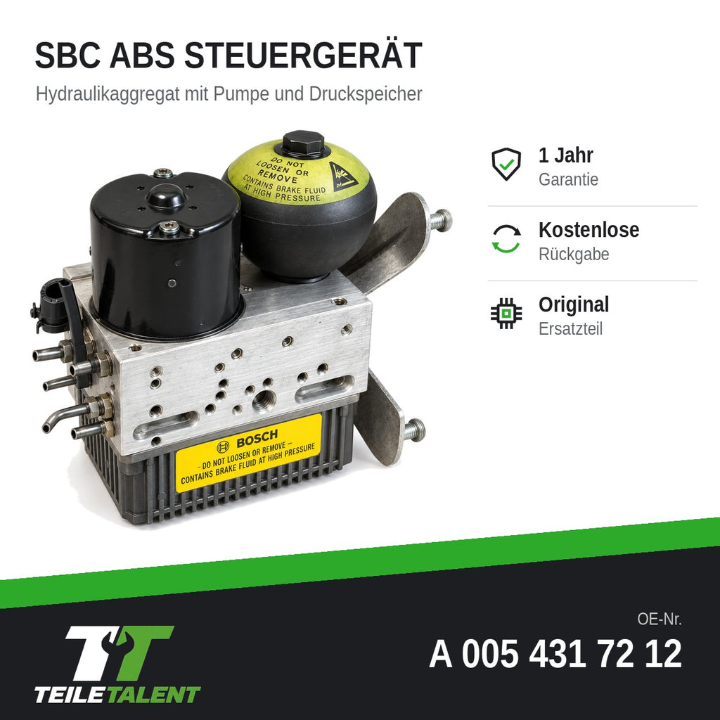 A0054317212 SBC Hydraulikblock ABS Steuergerät Mercedes E-Klasse W211 S211 Bosch
