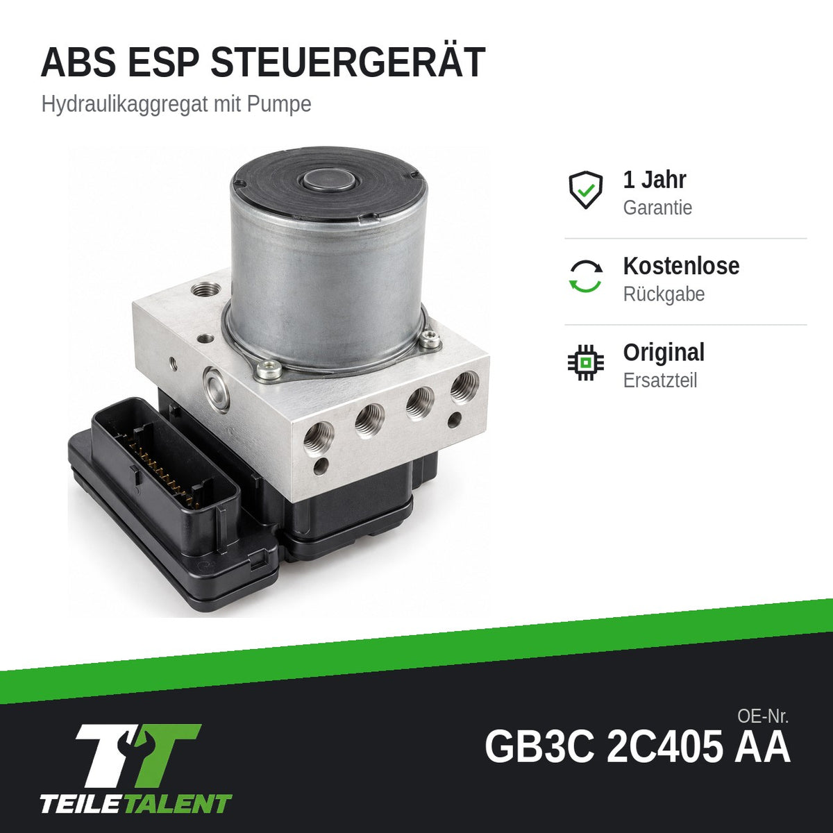 GB3C2C405AA ABS Block Steuergerät Hydraulikblock Ford Ranger TKE 2011-2019