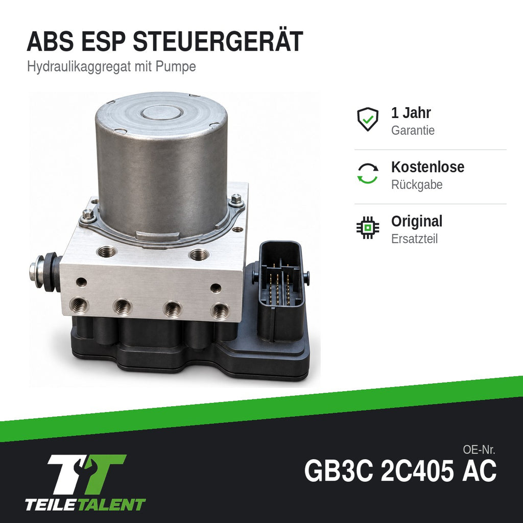 GB3C2C405AC ABS Block Steuergerät Hydraulikblock Ford Ranger TKE 2011-2019