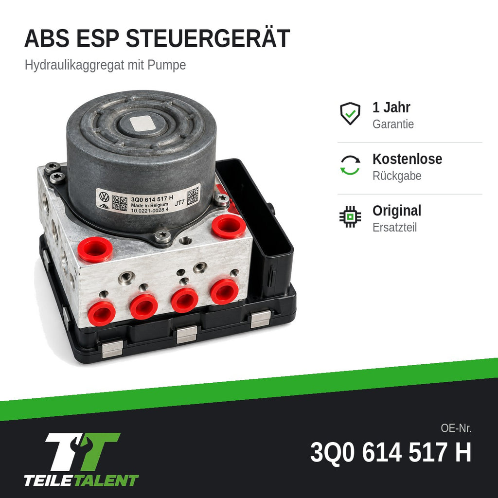 3Q0614517H ABS Block Hydraulikblock Steuergerät VW Passat B8 3G Variant Alltrack