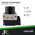 476607618R ABS Block Steuergerät Hydraulikblock Renault Scenic III
