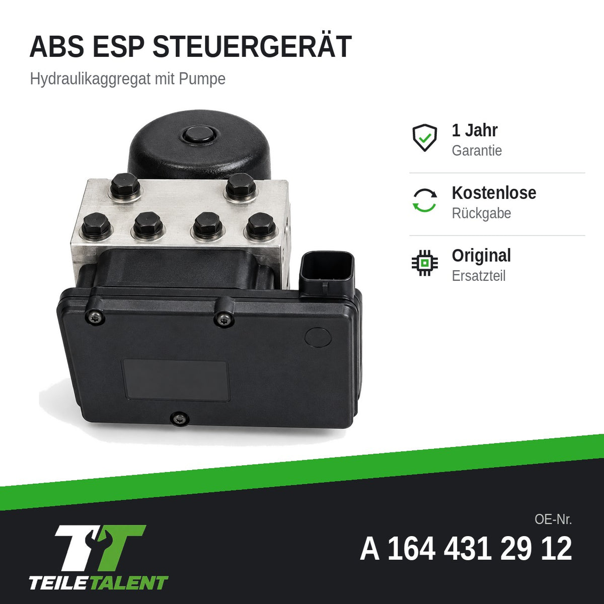 A1644312912 ABS ESP Hydraulikblock Steuergerät Mercedes ML W164 GL X164 R W251