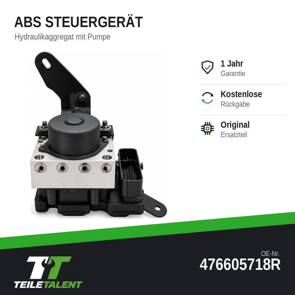 476605718R ABS Block Steuergerät Hydraulikblock Renault Kangoo II