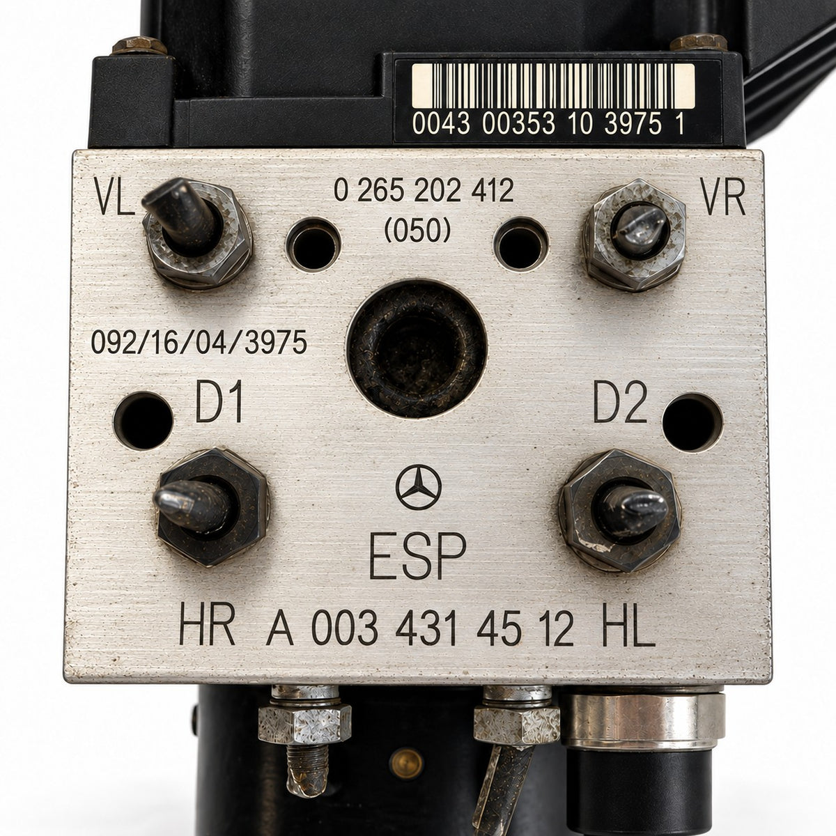 A0034314512 ABS Block Steuergerät Hydraulikblock Mercedes A-Klasse W168