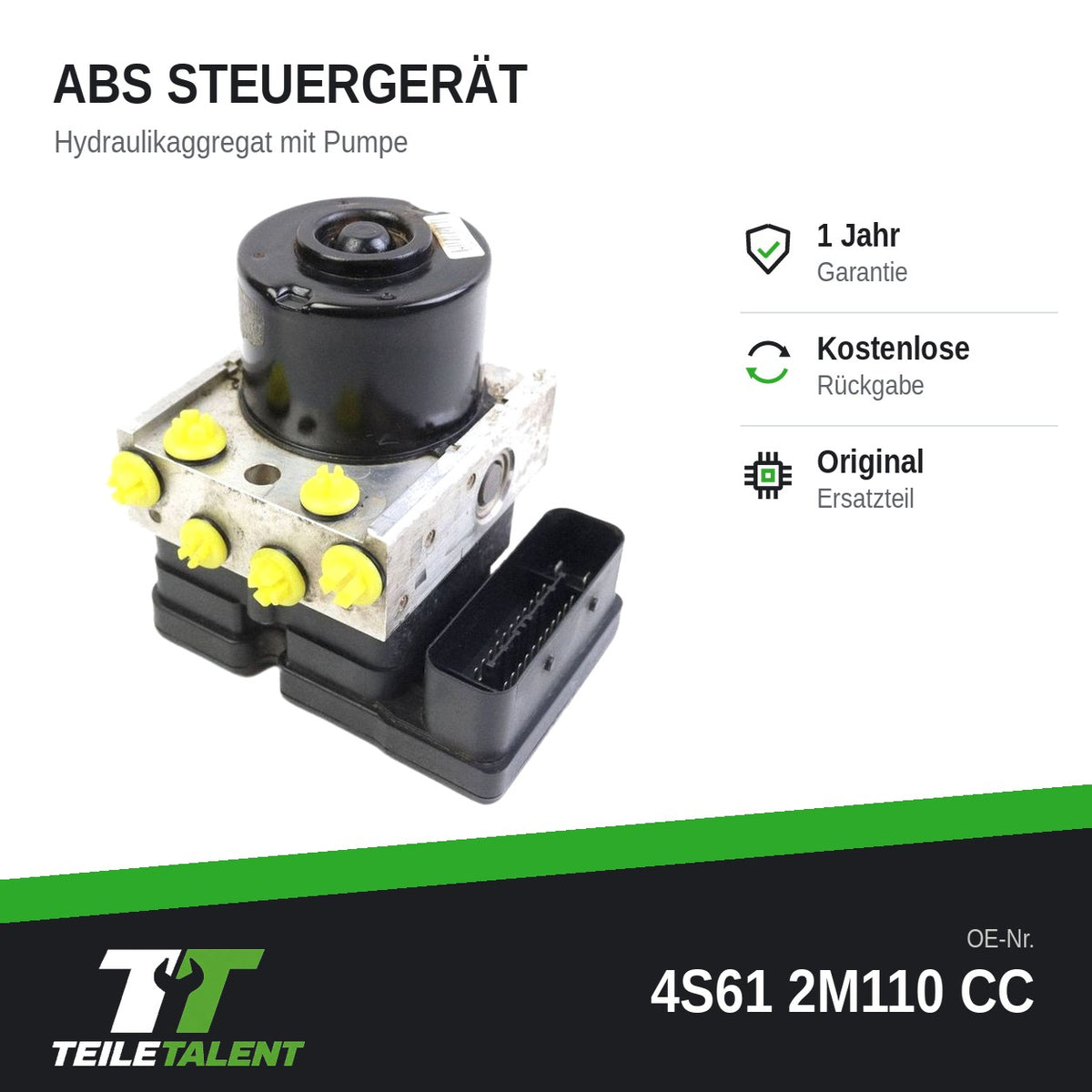4S612M110CC ABS Block Steuergerät Hydraulikblock Ford Fiesta 5