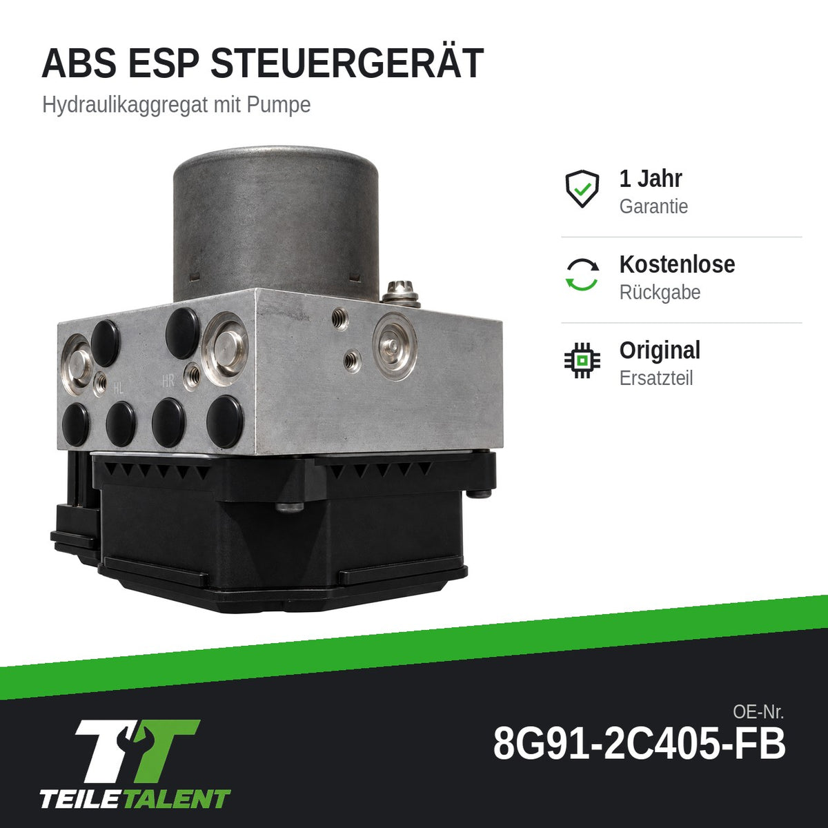 Ford S-Max Galaxy WA6 ABS Steuergerät Hydraulikblock 8G912C405FB