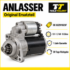 Bosch Anlasser 0001123012 02Z911023F VW Golf Passat Touran Audi A3 1.9 TDI