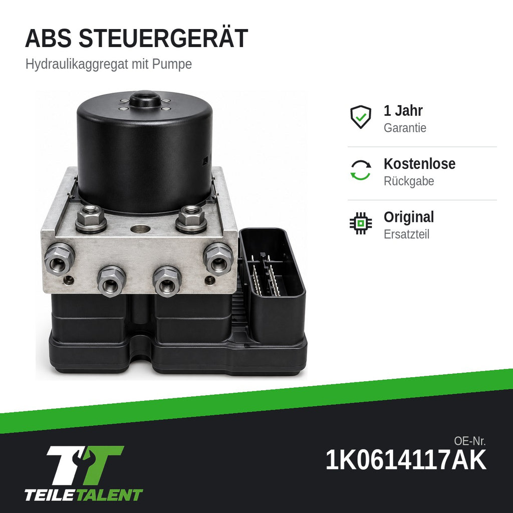 1K0614117AK ABS ESP Hydraulikblock Steuergerät VW Golf 6 5K