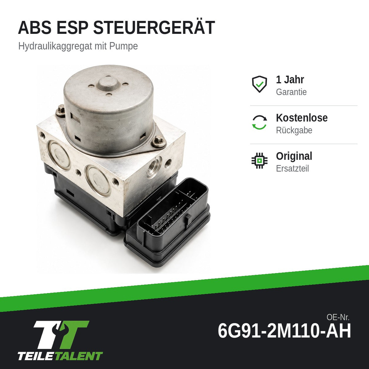 Ford S-Max Galaxy WA6 ABS Steuergerät Hydraulikblock 6G912M110AH