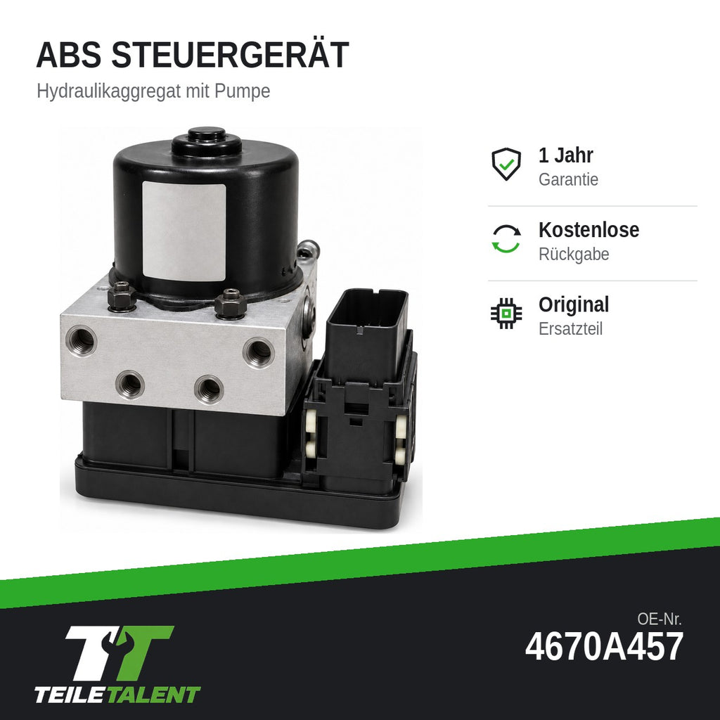 4670A457 ABS Steuergerät Hydraulikblock Citroën C-Crosser Peugeot 4007