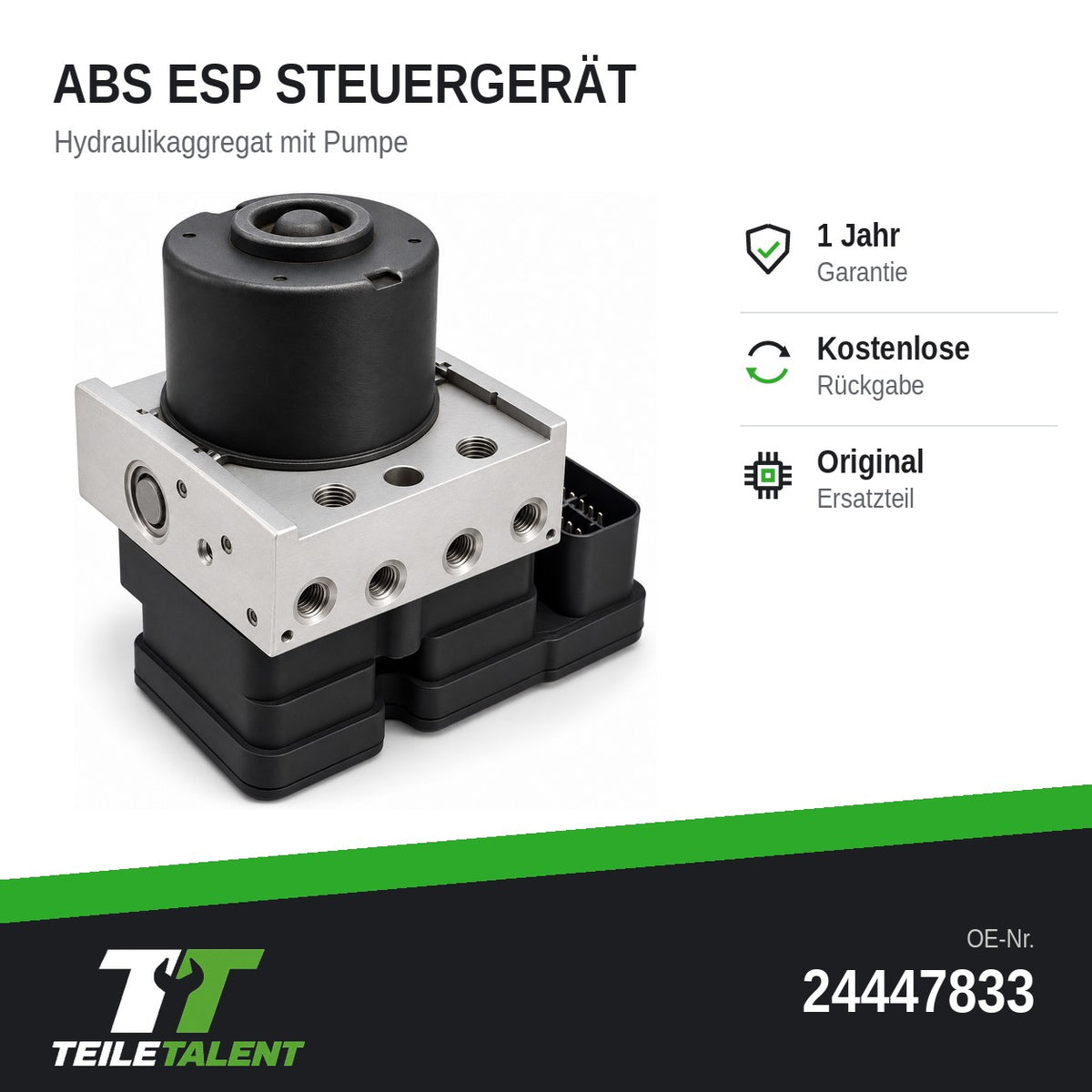 Opel Astra H A04 Zafira B A05 ABS ESP Hydraulikblock 24447833