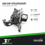 Opel Astra J GTC Stufenheck ABS ESP Hydraulikblock Steuergerät 13412550