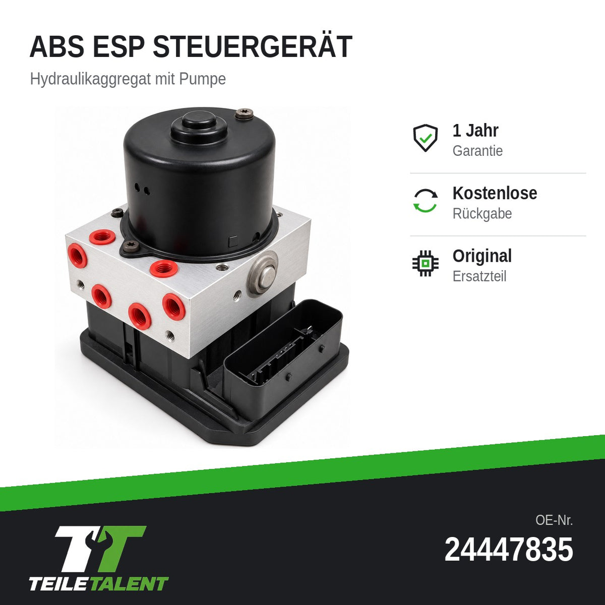 Opel Astra H A04 ABS ESP Hydraulikblock Steuergerät 24447835