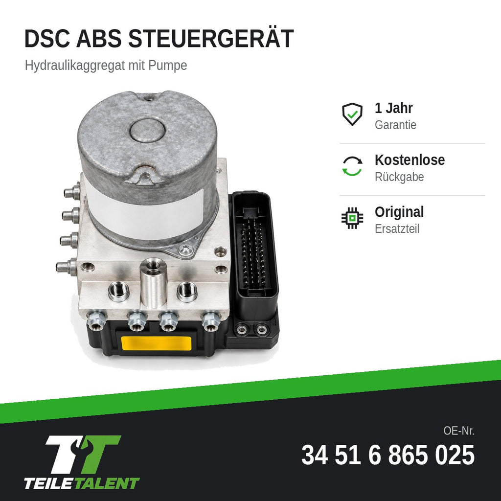 DSC ABS Hydroaggregat 34516865025 BMW X5 E70 X6 E71 E72 Steuergerät Pumpe