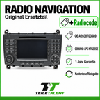 Mercedes W203 W209 COMAND APS NTG2 A2038703589 BE6096 + Radiocode