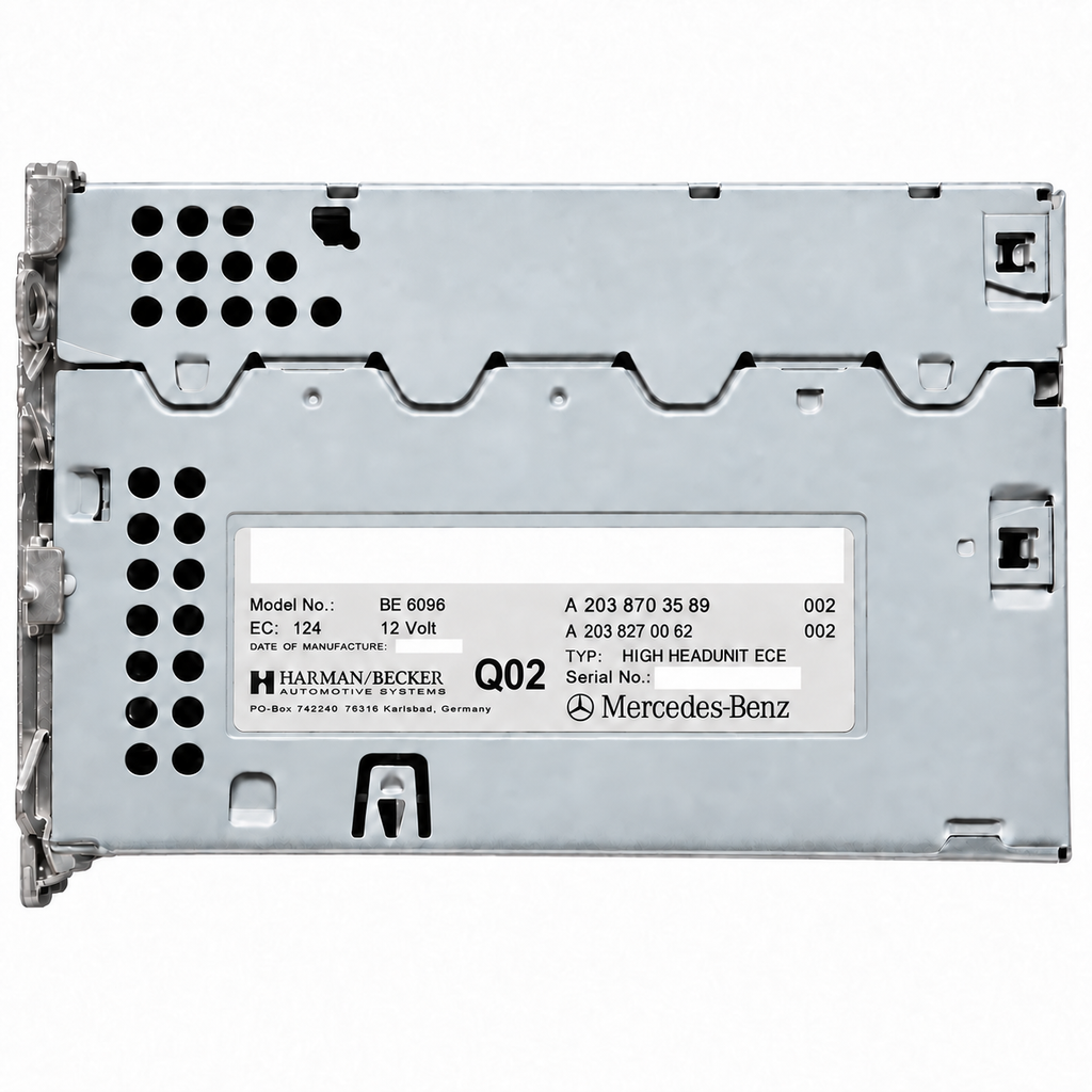 Mercedes W203 W209 COMAND APS NTG2 A2038703589 BE6096 + Radiocode