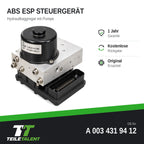 A0034319412 ABS Block Steuergerät Mercedes C-Klasse W203 S203 CL203 CLK C209