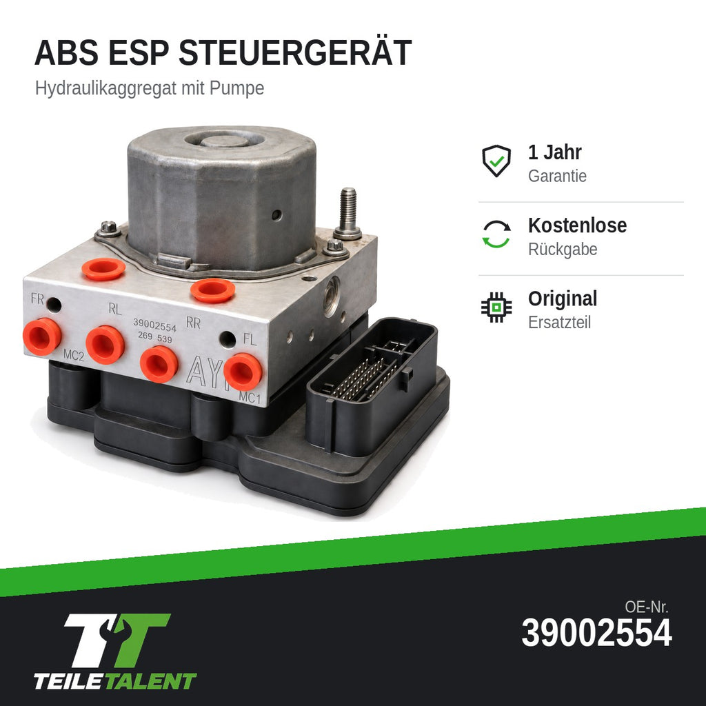 39002554 ABS ESP Block Steuergerät Hydraulikblock Opel Corsa E
