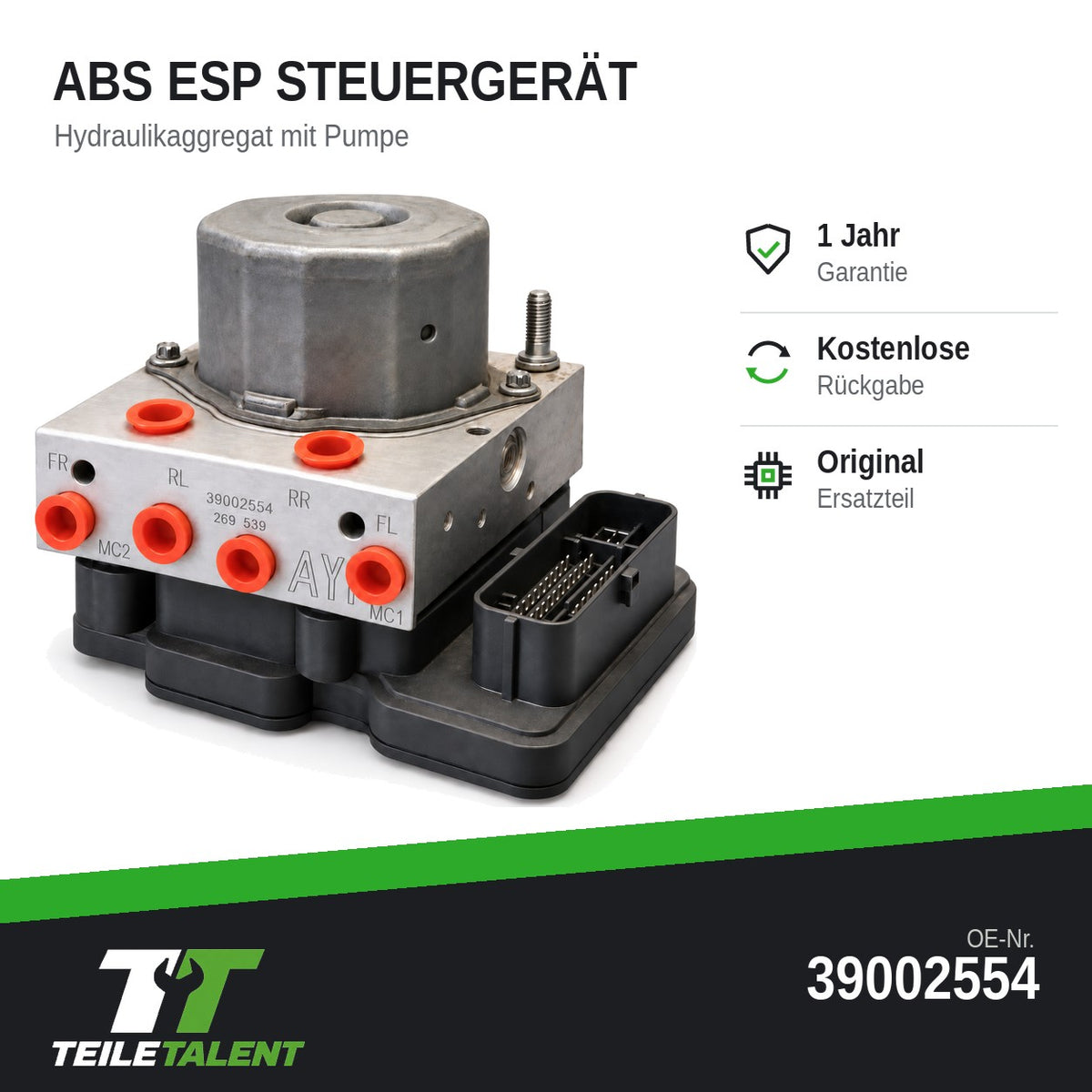 39002554 ABS ESP Block Steuergerät Hydraulikblock Opel Corsa E
