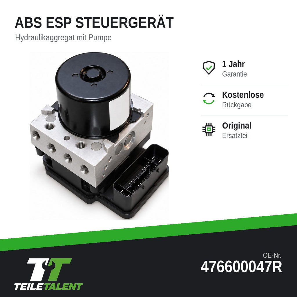 476600047R ABS Block Steuergerät Hydraulikblock Renault Laguna III T