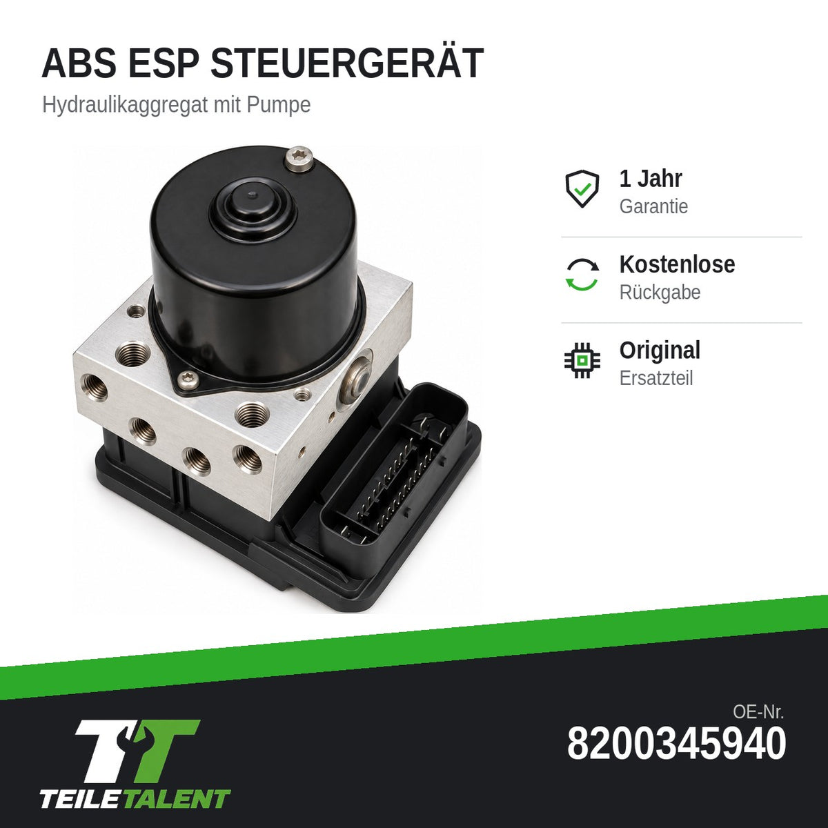 Renault Espace IV Laguna II ABS Block Steuergerät Hydraulik 8200345940