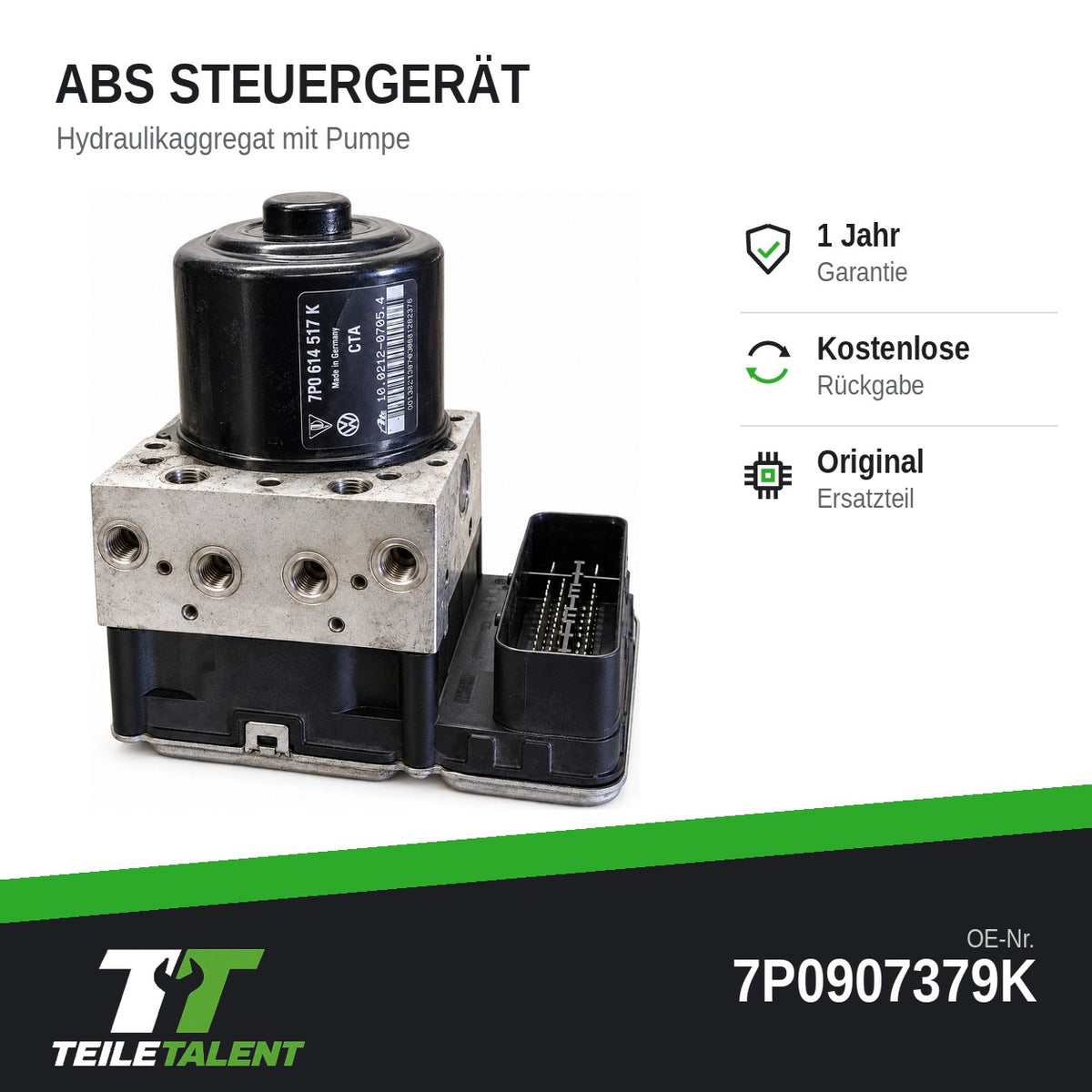 7P0907379K ABS ESP Hydraulikblock Steuergerät VW Touareg 7P