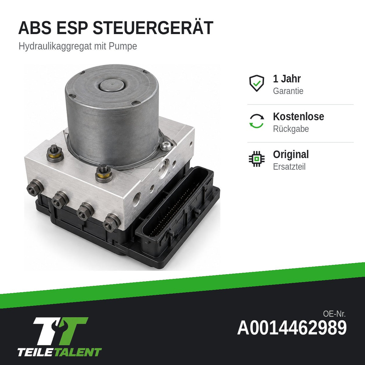 A0014462989 ABS Steuergerät Hydraulikblock Mercedes Sprinter W906 VW Crafter
