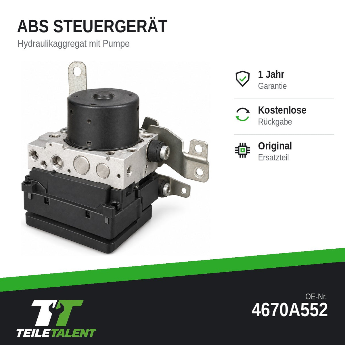 4670A552 ABS Steuergerät Hydraulikblock Citroën C-Crosser Peugeot 4007