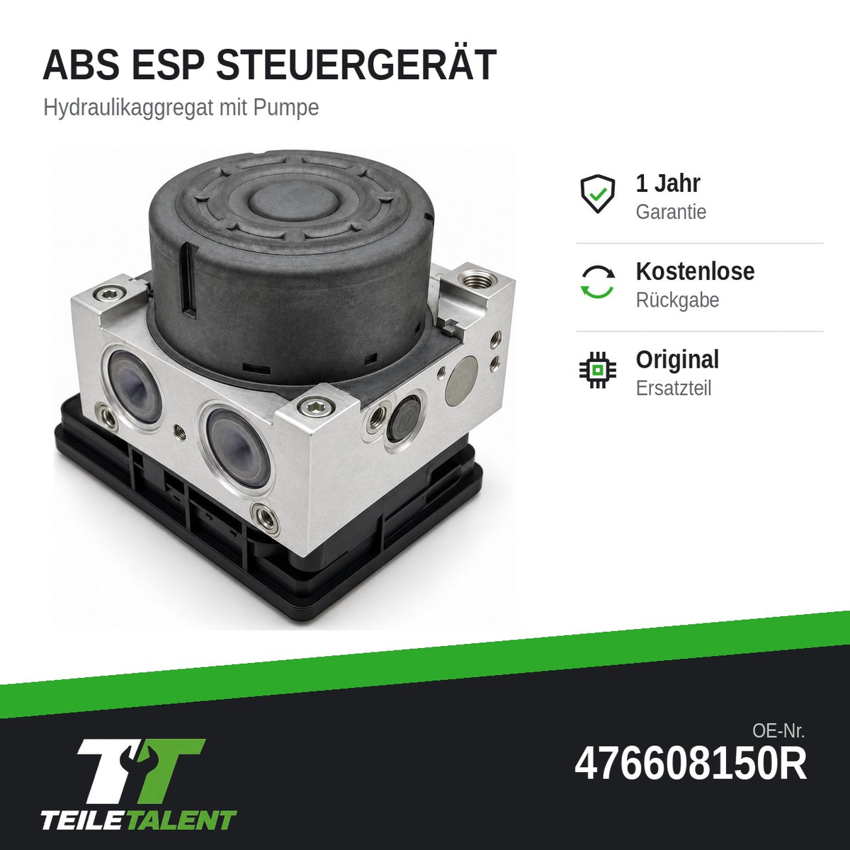 476608150R ABS Block Steuergerät Hydraulikblock Renault Megane IV B9A
